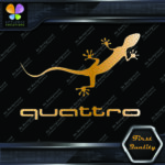 Compatible Audi Quattro Gecko Lizard Name Cars JDM Tuning Vinyl Decals Stickers - Image 19