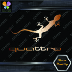 Compatible Audi Quattro Gecko Lizard Name Cars JDM Tuning Vinyl Decals Stickers - Image 21