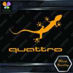 Compatible Audi Quattro Gecko Lizard Name Cars JDM Tuning Vinyl Decals Stickers - Image 8
