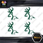 Compatible Browning Deer Duck Heads Hunting 4 MINI SIZE Decals Stickers Vinyl