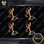 Compatible Browning Deer Duck Heads Hunting 4 MINI SIZE Decals Stickers Vinyl - Image 19