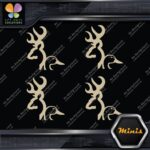 Compatible Browning Deer Duck Heads Hunting 4 MINI SIZE Decals Stickers Vinyl - Image 23
