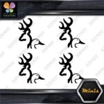 Compatible Browning Deer Duck Heads Hunting 4 MINI SIZE Decals Stickers Vinyl - Image 4