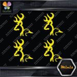 Compatible Browning Deer Duck Heads Hunting 4 MINI SIZE Decals Stickers Vinyl - Image 6