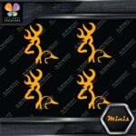Compatible Browning Deer Duck Heads Hunting 4 MINI SIZE Decals Stickers Vinyl - Image 7