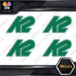 Compatible K2 Snowboards Skis Outlined Pack of 4 MINI SIZE Decals Stickers Vinyl - Image 15