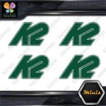 Compatible K2 Snowboards Skis Outlined Pack of 4 MINI SIZE Decals Stickers Vinyl - Image 16