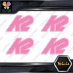 Compatible K2 Snowboards Skis Outlined Pack of 4 MINI SIZE Decals Stickers Vinyl - Image 21