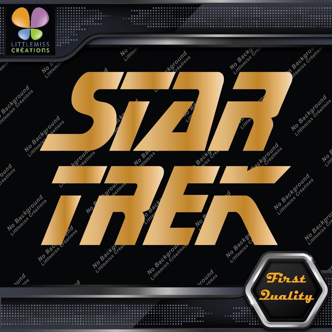 Compatible Star Trek Name Letters Next Generation Logo Decals Stickers Vinyl 277375986079 Compatible Star Trek Name Letters Next Generation Logo Decals Stickers Vinyl - Image 1