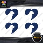 Golden Retriever Heart Shape Love Head Pack of 4 MINI SIZE Decals Stickers Vinyl - Image 13