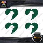 Golden Retriever Heart Shape Love Head Pack of 4 MINI SIZE Decals Stickers Vinyl - Image 17