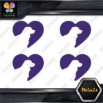 Golden Retriever Heart Shape Love Head Pack of 4 MINI SIZE Decals Stickers Vinyl - Image 22