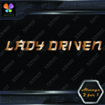 Lady Driven Japanese Josei Banner Tuning Girl Power JDM Vinyl Decals Stickers - Image 14