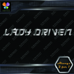 Lady Driven Japanese Josei Banner Tuning Girl Power JDM Vinyl Decals Stickers - Image 18