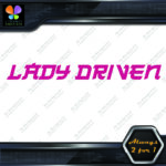 Lady Driven Japanese Josei Banner Tuning Girl Power JDM Vinyl Decals Stickers - Image 3
