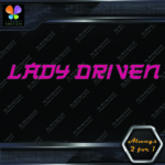 Lady Driven Japanese Josei Banner Tuning Girl Power JDM Vinyl Decals Stickers - Image 4