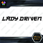 Lady Driven Japanese Josei Banner Tuning Girl Power JDM Vinyl Decals Stickers - Image 7
