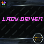 Lady Driven Japanese Josei Banner Tuning Girl Power JDM Vinyl Decals Stickers - Image 8