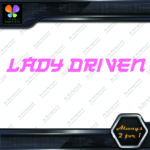 Lady Driven Japanese Josei Banner Tuning Girl Power JDM Vinyl Decals Stickers - Image 9