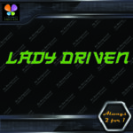 Lady Driven Japanese Josei Banner Tuning Girl Power JDM Vinyl Decals Stickers - Image 10