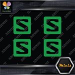 Compatible Salomon Skis S in Square Logo 4 MINI SIZE Decals Stickers Vinyl - Image 14