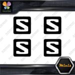 Compatible Salomon Skis S in Square Logo 4 MINI SIZE Decals Stickers Vinyl