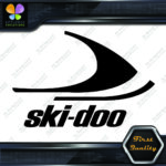 Compatible with Ski-Doo Right Side Buggy Snowmobile Logo Vinyl Decals Stickers