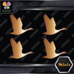 Goose Flying Canadian Canada Hunting Pack of 4 MINI SIZE Decals Stickers Vinyl - Image 19