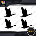 Goose Flying Canadian Canada Hunting Pack of 4 MINI SIZE Decals Stickers Vinyl - Image 3