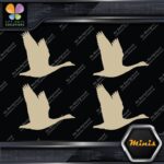 Goose Flying Canadian Canada Hunting Pack of 4 MINI SIZE Decals Stickers Vinyl - Image 23