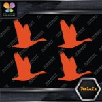 Goose Flying Canadian Canada Hunting Pack of 4 MINI SIZE Decals Stickers Vinyl - Image 7