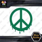 Peace Sign Circle Liquid Fluid Melting Symbol Hippie JDM Decals Stickers Vinyl - Image 15