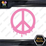 Peace Sign Circle Liquid Fluid Melting Symbol Hippie JDM Decals Stickers Vinyl - Image 21