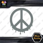 Peace Sign Circle Liquid Fluid Melting Symbol Hippie JDM Decals Stickers Vinyl - Image 5
