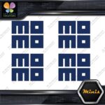 Compatible Momo Cars Square Block Logo Pack of 4 MINI SIZE Decals Stickers Vinyl - Image 11