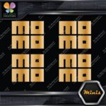 Compatible Momo Cars Square Block Logo Pack of 4 MINI SIZE Decals Stickers Vinyl - Image 16