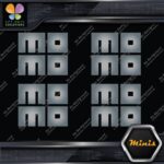 Compatible Momo Cars Square Block Logo Pack of 4 MINI SIZE Decals Stickers Vinyl - Image 17