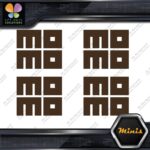 Compatible Momo Cars Square Block Logo Pack of 4 MINI SIZE Decals Stickers Vinyl - Image 23