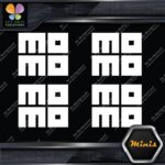 Compatible Momo Cars Square Block Logo Pack of 4 MINI SIZE Decals Stickers Vinyl - Image 4