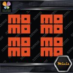 Compatible Momo Cars Square Block Logo Pack of 4 MINI SIZE Decals Stickers Vinyl - Image 8