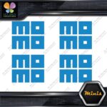 Compatible Momo Cars Square Block Logo Pack of 4 MINI SIZE Decals Stickers Vinyl - Image 9