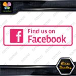 Find Us on Facebook Sign Written Message Logo Vinyl Decals Stickers - Image 18