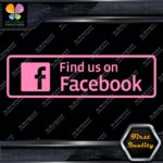 Find Us on Facebook Sign Written Message Logo Vinyl Decals Stickers - Image 6