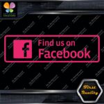 Find Us on Facebook Sign Written Message Logo Vinyl Decals Stickers - Image 7